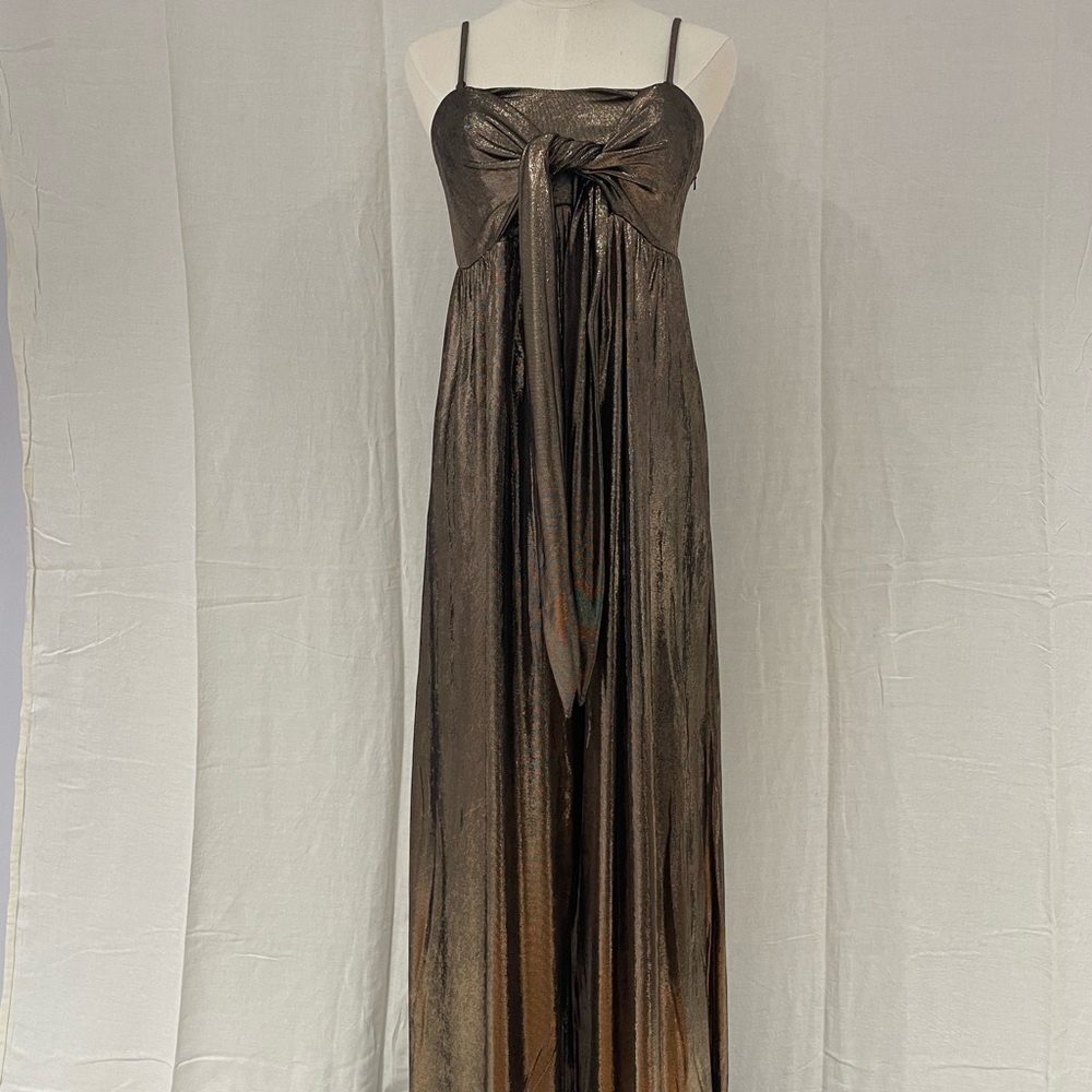 NWT Jaimmy Koroma x Smash + Tess Double Take Gold Metallic Jumpsuit Size S